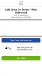 Mobile Screenshot of cafecitrusonsunset.com